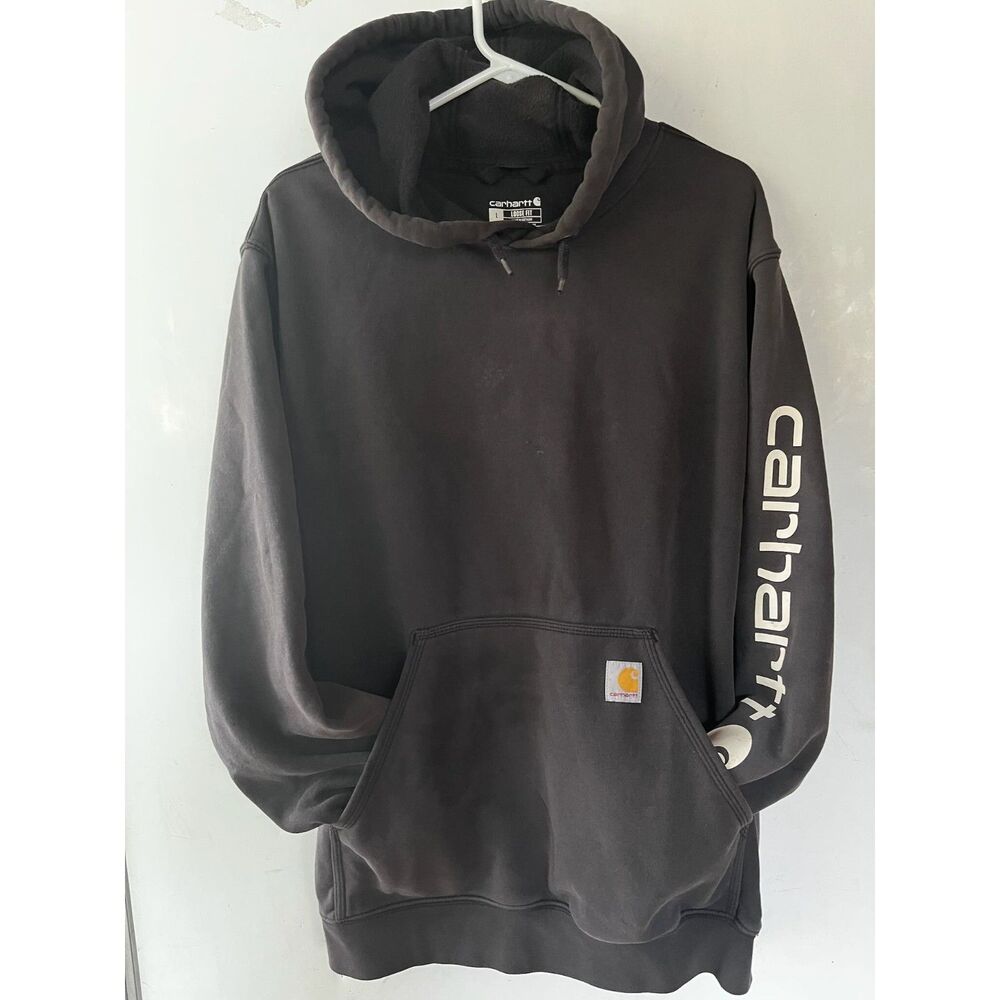 carhartt mens hoodie size L distressed